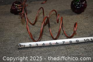 Wine Bottle Holders plus Grape Decorations
