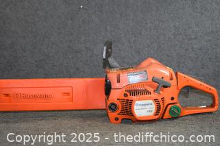 Husqvarna 16in Bar Chain Saw-has compression