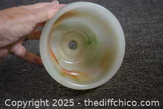 Vintage Heavy Glass Shade