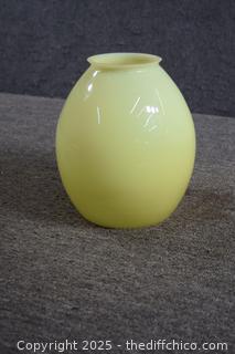 Large Yellow Glass Shade