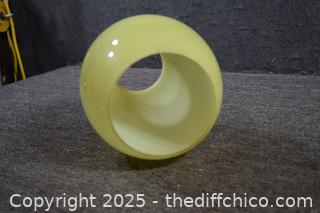 Large Yellow Glass Shade