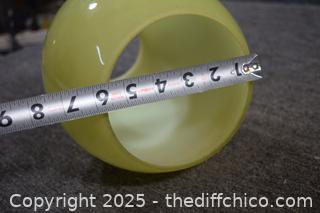 Large Yellow Glass Shade