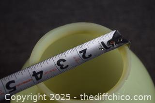 Large Yellow Glass Shade