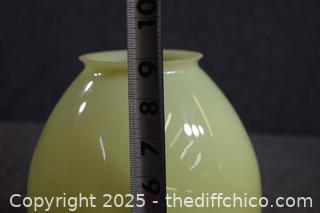 Large Yellow Glass Shade