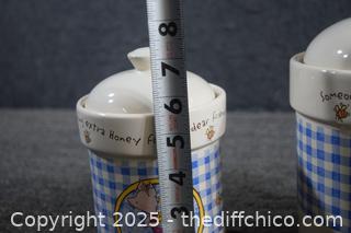 3 Pooh Canisters-see pictures