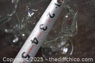 3 Heavy Ice Cream Sundae Glasses