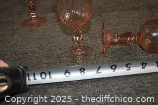 4 Pink Glasses