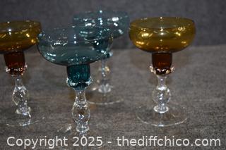 4 Margarita Glasses