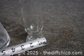 3 Clean Glass Canisters plus Lids