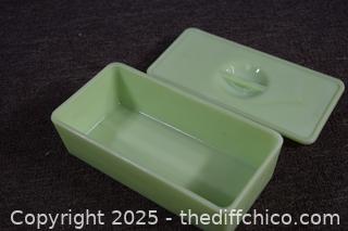 Vintage Jadeite Refrigerator Dish