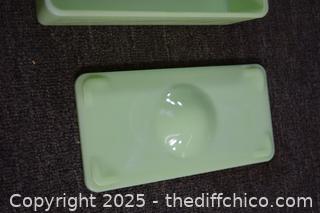 Vintage Jadeite Refrigerator Dish