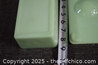 Vintage Jadeite Refrigerator Dish
