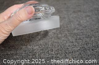 3 Clear Glass Canisters