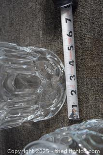 3 Clear Glass Canisters