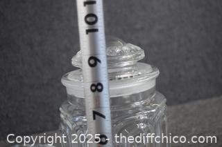 3 Clear Glass Canisters