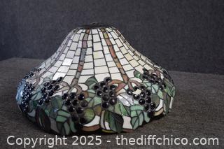 18in dia Vintage Grape Pattern Stainglass Lamp Shade