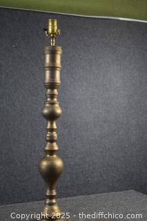 Brass 33in Tall Lamp-needs cord