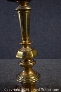 Working Heavy Brass 22in tall Lamp