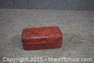 Vintage Cinnabar Box