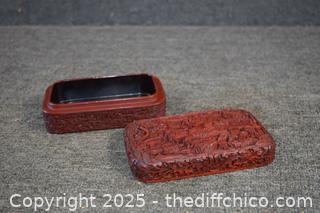 Vintage Cinnabar Box
