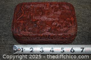 Vintage Cinnabar Box
