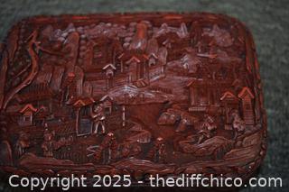 Vintage Cinnabar Box