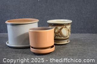 3 Plant Pots