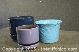 3 Plant Pots