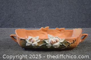 Roseville Pottery Magnolia Floral Bowl