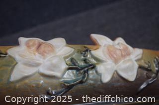 Roseville Pottery Magnolia Floral Bowl