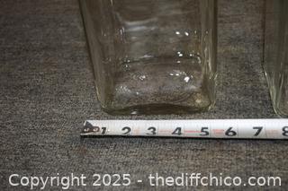 3 Glass Canister with lids