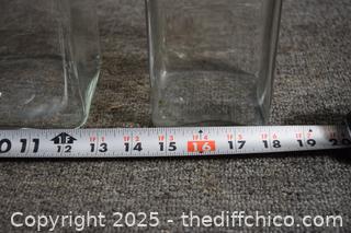3 Glass Canister with lids