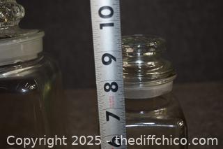 3 Glass Canister with lids