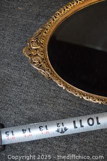 Dresser Beveled Mirror plus Perfume Bottles