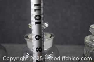 3 Glass Canister with lids