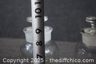 3 Glass Canister with lids