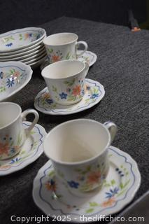 37 Pieces of Country French Ironstone Dishes