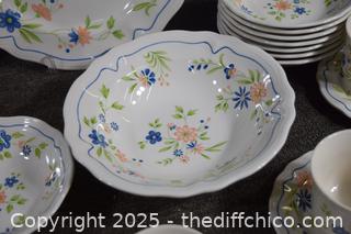 37 Pieces of Country French Ironstone Dishes