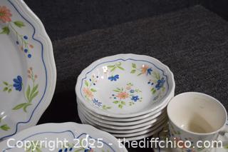 37 Pieces of Country French Ironstone Dishes