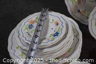 37 Pieces of Country French Ironstone Dishes
