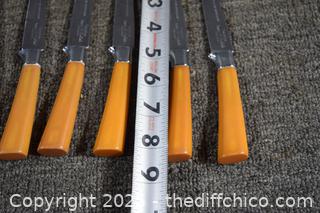 Butterscotch Bakelite Knives