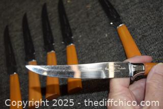 Butterscotch Bakelite Knives