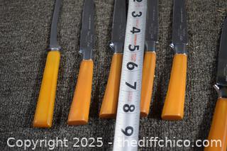 Butterscotch Bakelite Knives