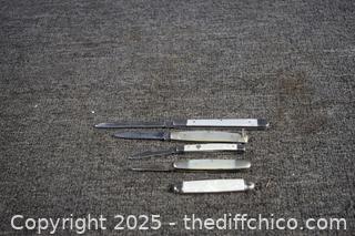 5 Pearl Handle Pocket Knives