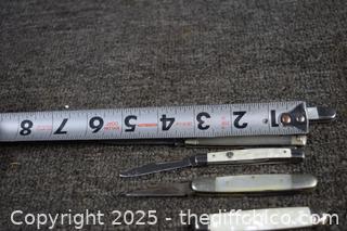 5 Pearl Handle Pocket Knives