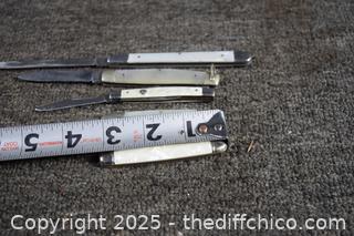 5 Pearl Handle Pocket Knives