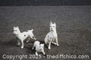 3 Collectible Miniature Dogs