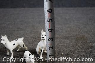 3 Collectible Miniature Dogs