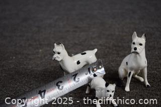 3 Collectible Miniature Dogs