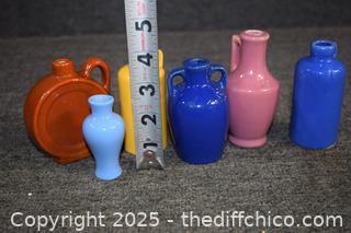 6 Pieces of Miniature Pottery